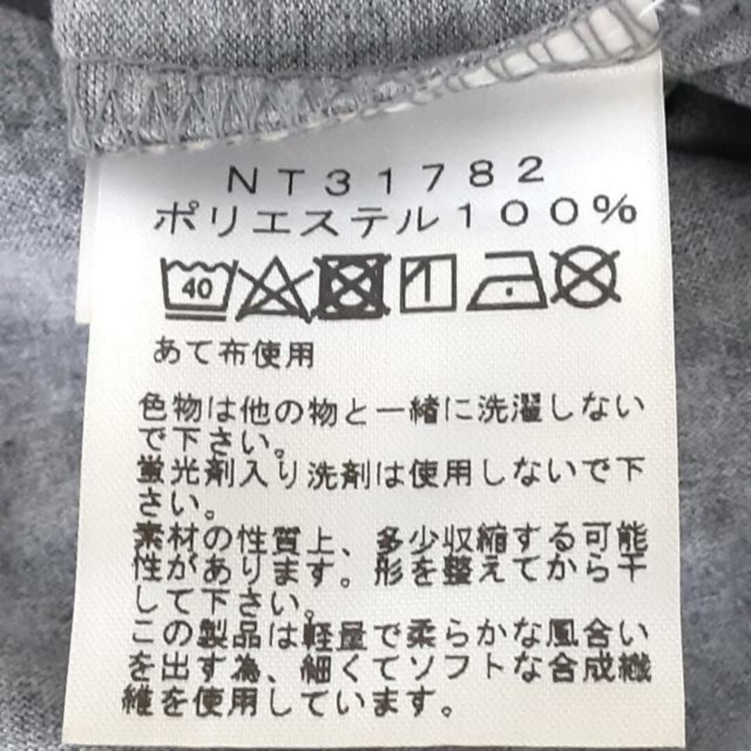 THE NORTH FACE(ザノースフェイス)のTHE NORTH FACE(ノースフェイス) 半袖Tシャツ サイズL メンズ - グレー×ダークネイビー×ブルー クルーネック メンズのトップス(Tシャツ/カットソー(半袖/袖なし))の商品写真