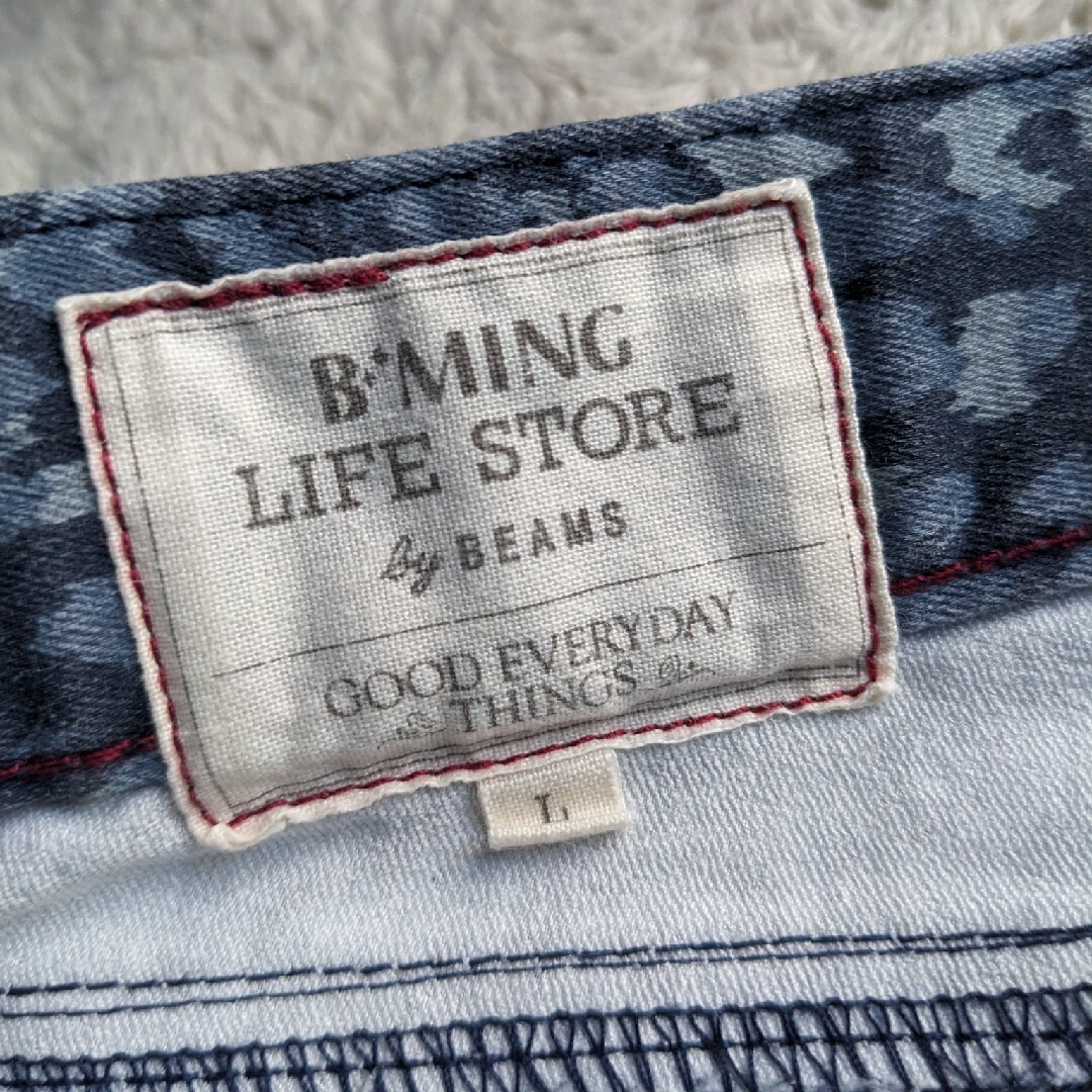 B:MING LIFE STORE by BEAMS(ビーミング ライフストア バイ ビームス)のビーミング　スキニーパンツ　スキニー　レオパード　BEAMS パンツ レディースのパンツ(スキニーパンツ)の商品写真