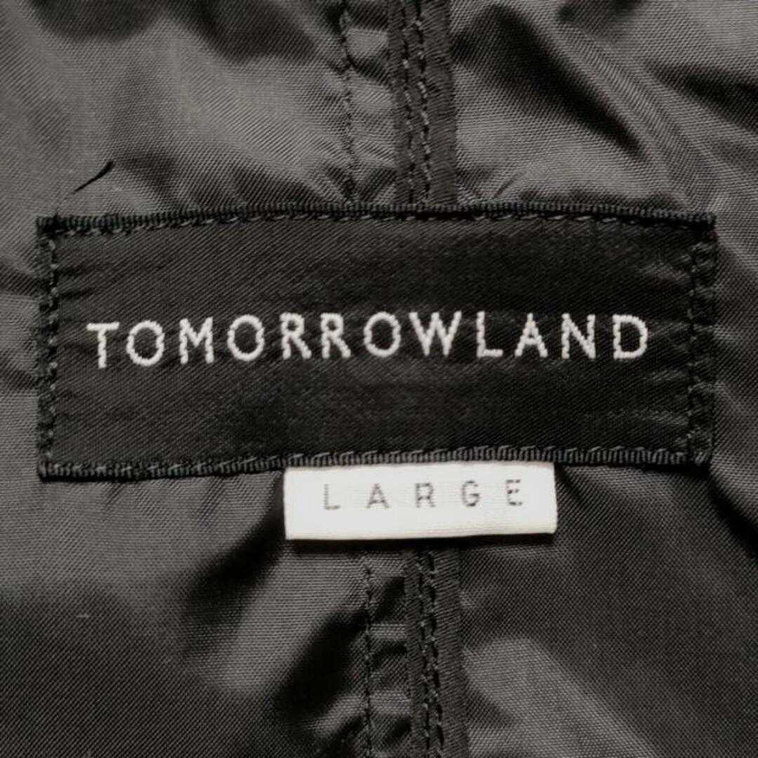 TOMORROWLAND(トゥモローランド)のTOMORROWLAND(トゥモローランド) コート サイズLARGE  L レディース - 黒 長袖/オールシーズン レディースのジャケット/アウター(その他)の商品写真