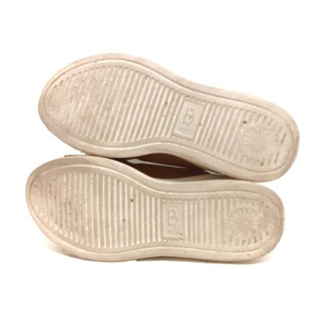 UGG(アグ)のUGG(アグ) サンダル JAPAN 23 レディース シルバーレイク 1101919 ブラウン×アイボリー×黒 ムートン×スエード×化学繊維 レディースの靴/シューズ(サンダル)の商品写真