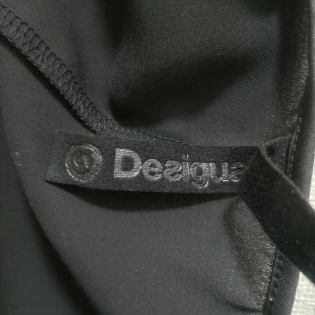 DESIGUAL(デシグアル)のDesigual(デシグアル) 半袖カットソー サイズS レディース美品  - 黒×ライトグレー クルーネック レディースのトップス(カットソー(半袖/袖なし))の商品写真