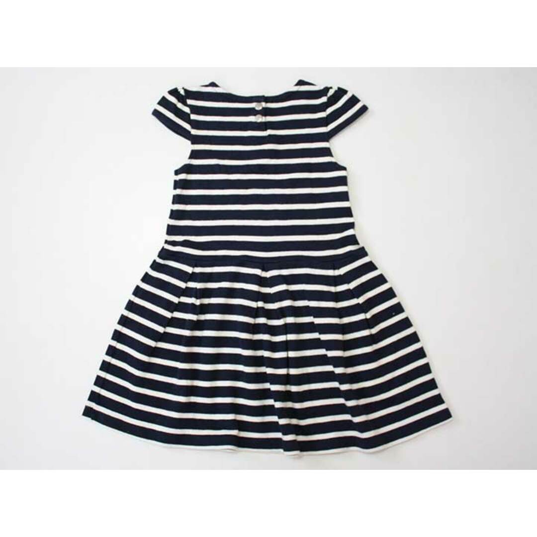 PETIT BATEAU(プチバトー)の●プチバトー/PETIT BATEAU●108cm 半袖ワンピース 黒×白【中古】子供服 キッズ kids 女の子 夏 126022 onepi キッズ/ベビー/マタニティのキッズ服女の子用(90cm~)(ワンピース)の商品写真