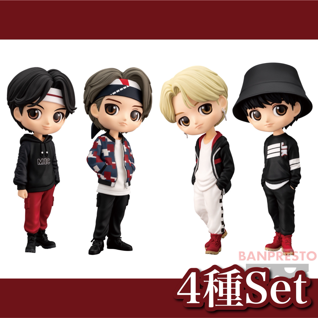 防弾少年団(BTS)(ボウダンショウネンダン)の【新品】Tiny TAN✧Q posket ─ MIC Drop ─ ４種セット エンタメ/ホビーのフィギュア(その他)の商品写真