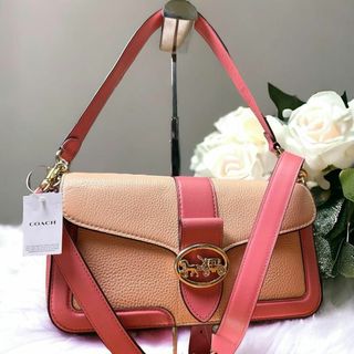 コーチ(COACH)の【タグ付未使用】COACH コーチ 2wayバッグ レザー  馬車モチーフ(ショルダーバッグ)