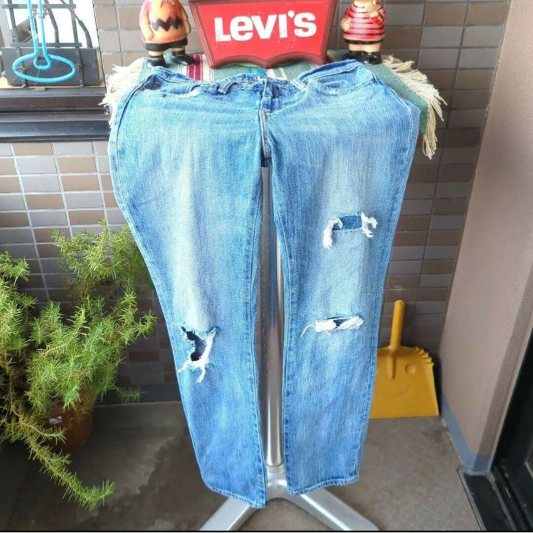 Levi's(リーバイス)のa1009 levis 511 リーバイス W32 ダメージ クラッシュ テイパ メンズのパンツ(デニム/ジーンズ)の商品写真