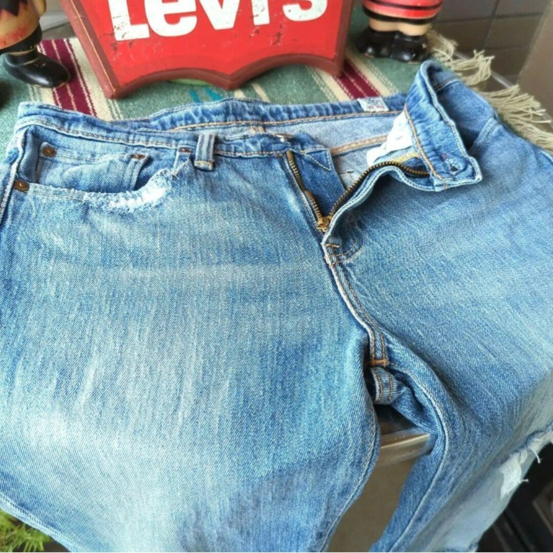 Levi's(リーバイス)のa1009 levis 511 リーバイス W32 ダメージ クラッシュ テイパ メンズのパンツ(デニム/ジーンズ)の商品写真