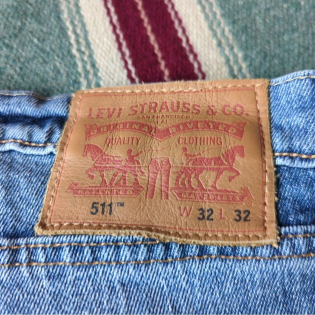 Levi's(リーバイス)のa1009 levis 511 リーバイス W32 ダメージ クラッシュ テイパ メンズのパンツ(デニム/ジーンズ)の商品写真