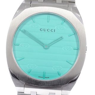 グッチ(Gucci)のグッチ GUCCI 163.4/YA163409 クォーツ メンズ 美品 _804927(腕時計(アナログ))