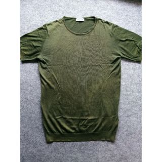 ジョンスメドレー(JOHN SMEDLEY)のJOHN SMEDLEY ジョンスメドレー 30Gコットン クルーネック ニット(Tシャツ/カットソー(半袖/袖なし))