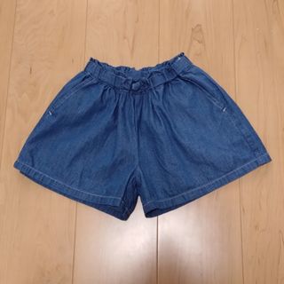 LAGOM - Samansa Mos2 Lagom☆デニム風リボン付ショートパンツ☆95cm