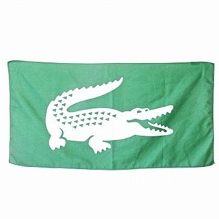 ラコステ(LACOSTE)のラコステ LACOSTE スポーツタオル ワニ グリーン 緑 0306(タオル/バス用品)