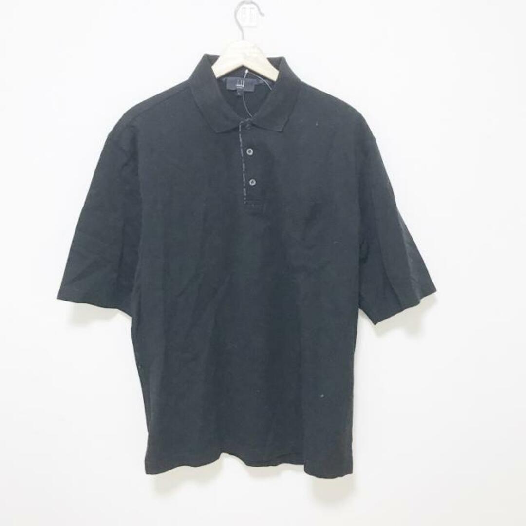Dunhill(ダンヒル)のdunhill/ALFREDDUNHILL(ダンヒル) 半袖ポロシャツ サイズL メンズ - 黒 メンズのトップス(ポロシャツ)の商品写真