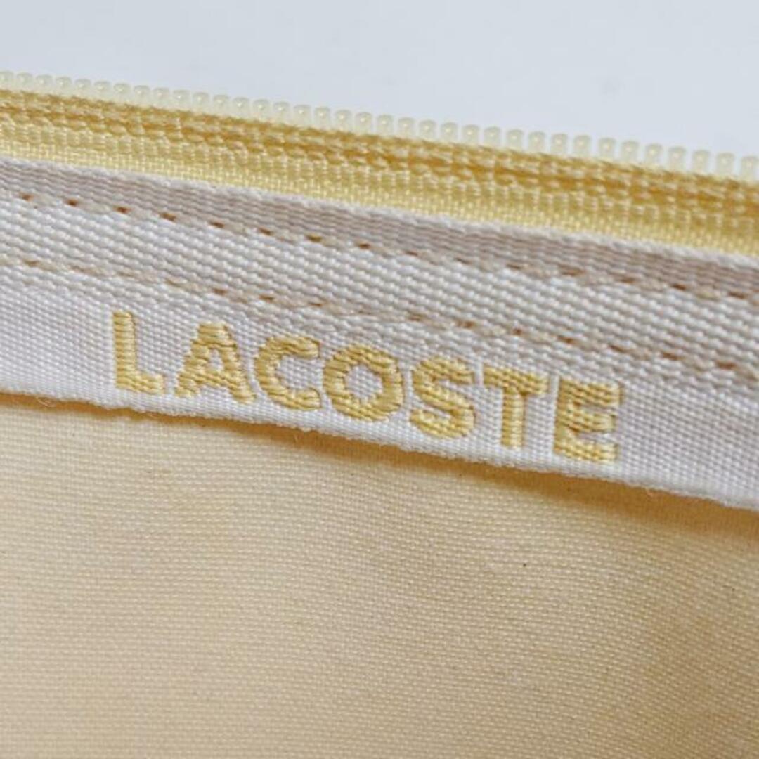 LACOSTE(ラコステ)のLacoste(ラコステ) ハンドバッグ - イエロー PVC(塩化ビニール)×レザー レディースのバッグ(ハンドバッグ)の商品写真