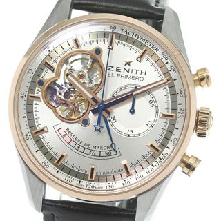 ゼニス(ZENITH)のゼニス ZENITH 51.2080.4021 エルプリメロ クロノマスター オープン 自動巻き メンズ 良品 箱付き_804233(腕時計(アナログ))