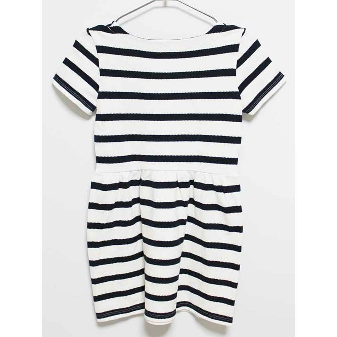 PETIT BATEAU(プチバトー)の【値下げ!】‡プチバトー/PETIT BATEAU‡140cm 半袖ワンピース 白×紺【中古】子供服 キッズ kids ジュニア 女の子 夏 316032 onepi キッズ/ベビー/マタニティのキッズ服女の子用(90cm~)(ワンピース)の商品写真