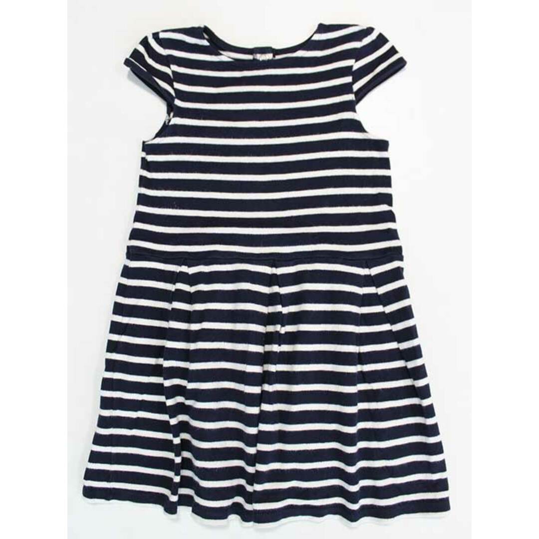 PETIT BATEAU(プチバトー)の《プチバトー/PETIT BATEAU》126cm 半袖ワンピース 紺×白 ボーダー【中古】子供服 キッズ kids 女の子 夏 716022 onepi キッズ/ベビー/マタニティのキッズ服女の子用(90cm~)(ワンピース)の商品写真