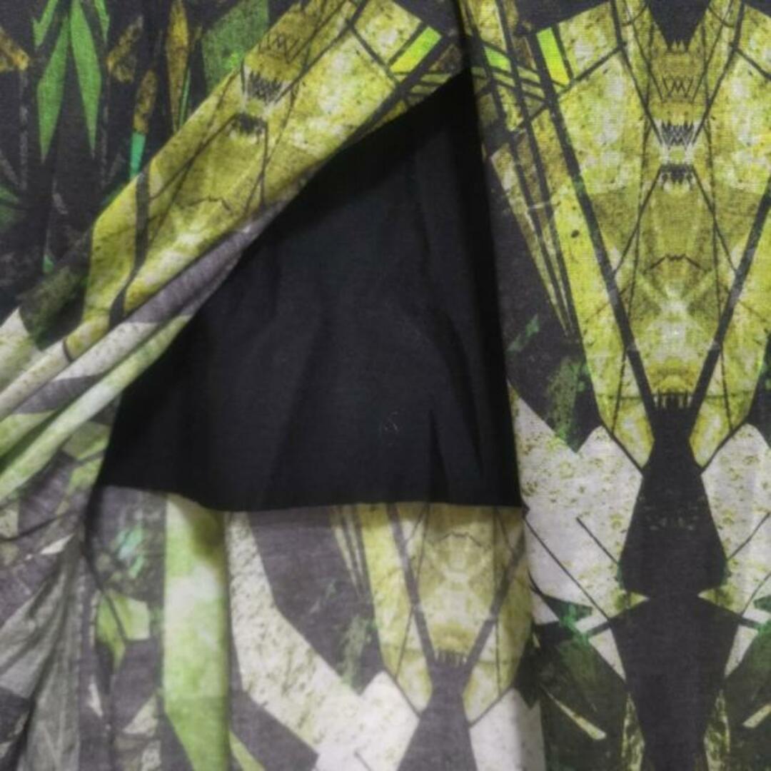 HELMUT LANG(ヘルムートラング)のHelmut Lang(ヘルムートラング) ロングスカート サイズM レディース美品  - 黒×グリーン×マルチ レディースのスカート(ロングスカート)の商品写真
