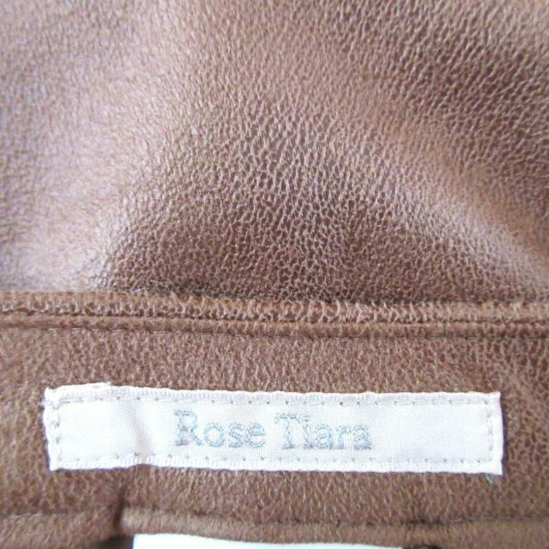 Rose Tiara(ローズティアラ)のRose Tiara(ローズティアラ) スカート サイズ42 L レディース - ブラウン ひざ丈/フェイクレザー レディースのスカート(その他)の商品写真