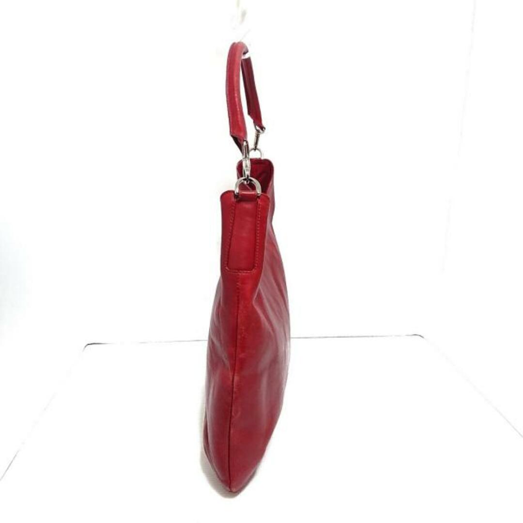 HIROFU(ヒロフ) ショルダーバッグ - レッド レザー レディースのバッグ(ショルダーバッグ)の商品写真