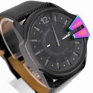 ディーゼル(DIESEL)の《一点物》DIESEL 腕時計 ブラック デイデイト メンズ ビッグフェイス g(腕時計(アナログ))
