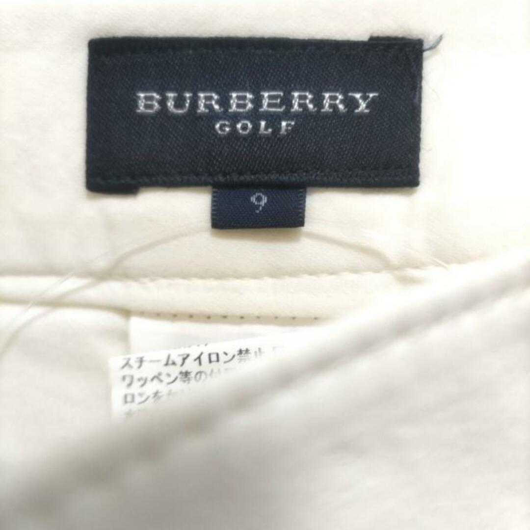 BURBERRYGOLF(バーバリーゴルフ) ミニスカート サイズ9 M レディース美品  - 白 プリーツ レディースのスカート(ミニスカート)の商品写真