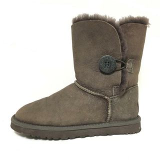 アグ(UGG)のUGG(アグ) ショートブーツ 22 レディース ベイリーボタン 5803 ダークブラウン ムートン(ブーツ)