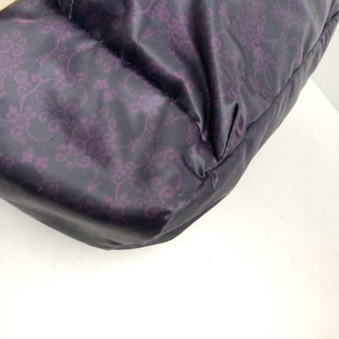 ANNA SUI(アナスイ)のANNA SUI(アナスイ) リュックサック - ダークネイビー×パープル ペイズリー柄 ナイロン レディースのバッグ(リュック/バックパック)の商品写真
