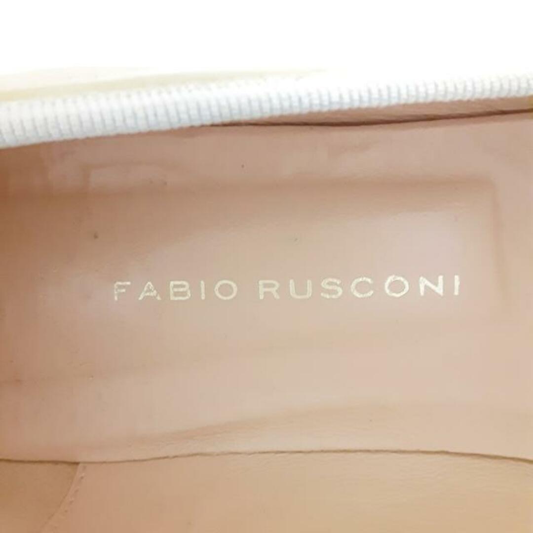 FABIO RUSCONI(ファビオルスコーニ)のFABIO RUSCONI(ファビオルスコーニ) フラットシューズ 36 レディース - イエローグリーン×ライトグレー リボン/アウトソール張替済 エナメル（レザー） レディースの靴/シューズ(その他)の商品写真