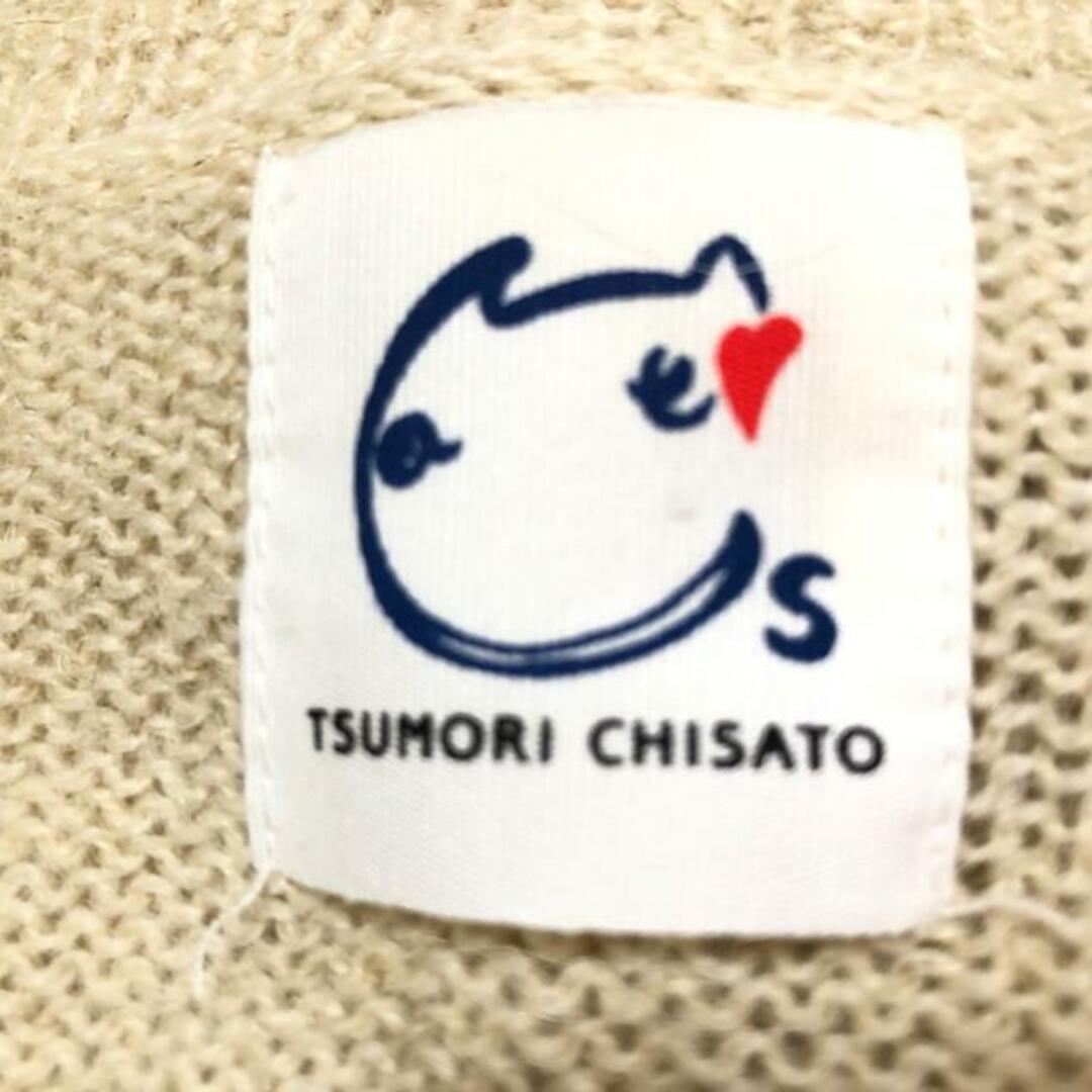 TSUMORI CHISATO(ツモリチサト)のTSUMORI CHISATO(ツモリチサト) チュニック サイズ2 M レディース - ベージュ×ダークネイビー×ダークグリーン クルーネック/長袖/ニット レディースのトップス(チュニック)の商品写真