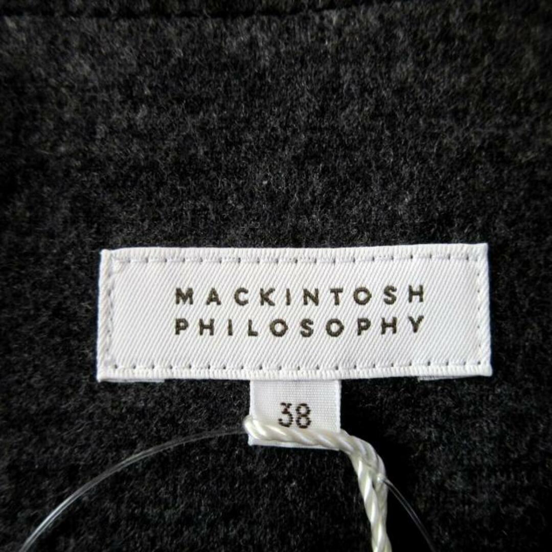 MACKINTOSH PHILOSOPHY(マッキントッシュフィロソフィー)のMACKINTOSH PHILOSOPHY(マッキントッシュフィロソフィー) ワンピース サイズ38 L レディース新品同様  - グレー クルーネック/ノースリーブ/ひざ丈 レディースのワンピース(その他)の商品写真