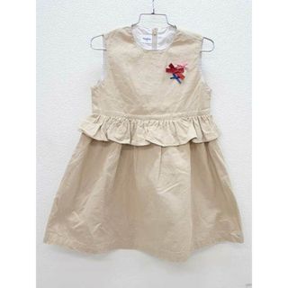 ファミリア(familiar)の▽ファミリア/familiar▽110cm ジャンパースカート ベージュ【中古】子供服 キッズ kids 女の子 春夏 131032 onepi(スカート)