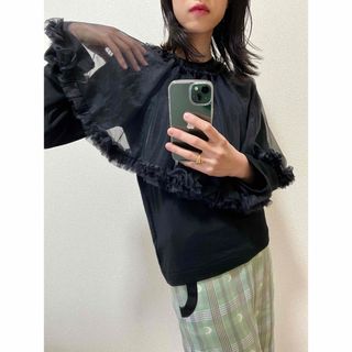 コムデギャルソン(COMME des GARCONS)のcomme des garcons コムデギャルソン　チュール　カットソー(カットソー(長袖/七分))