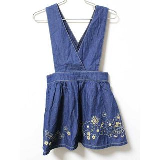 ニットプランナー(KP)の《ケーピー/KP》110cm ジャンパースカート インディゴ【中古】子供服 キッズ kids 女の子 春夏 814032 onepi(スカート)