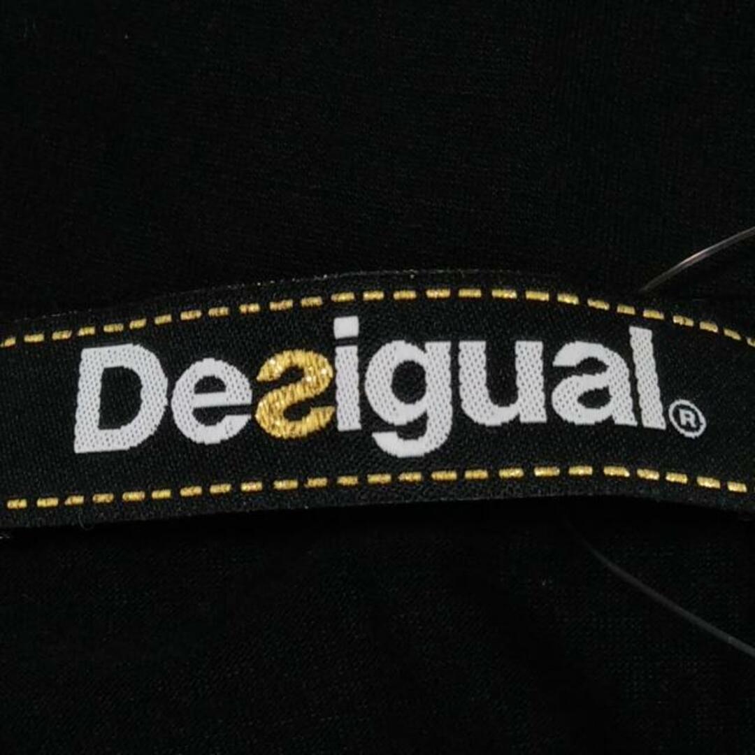 DESIGUAL(デシグアル)のDesigual(デシグアル) ワンピース サイズXS レディース美品  - 黒×マルチ 長袖/ミニ/ボーダー/花柄 レディースのワンピース(その他)の商品写真