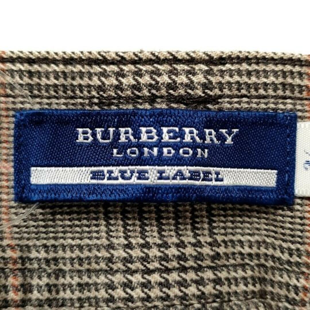 BURBERRY BLUE LABEL(バーバリーブルーレーベル)のBurberry Blue Label(バーバリーブルーレーベル) パンツ サイズ36 S レディース - ブラウン×ピンクベージュ×アイボリー フルレングス/チェック柄 レディースのパンツ(その他)の商品写真