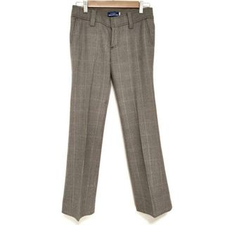 バーバリーブルーレーベル(BURBERRY BLUE LABEL)のBurberry Blue Label(バーバリーブルーレーベル) パンツ サイズ36 S レディース - ブラウン×ピンクベージュ×アイボリー フルレングス/チェック柄(その他)