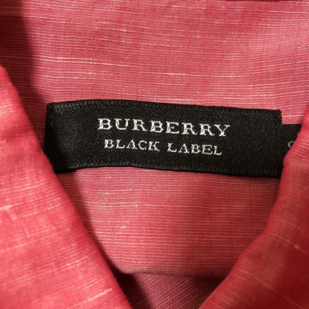 BURBERRY BLACK LABEL(バーバリーブラックレーベル)のBurberry Black Label(バーバリーブラックレーベル) 長袖シャツ サイズ2 M メンズ - ピンク メンズのトップス(シャツ)の商品写真