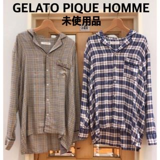 ジェラートピケ(gelato pique)のSir‘s様専用　新品【ジェラートピケHOMME】チェックパジャマシャツセット(その他)