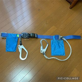 フジイデンコウ(藤井電工)のTSUYORON 安全帯　2丁掛け補助ロープ付き(工具/メンテナンス)