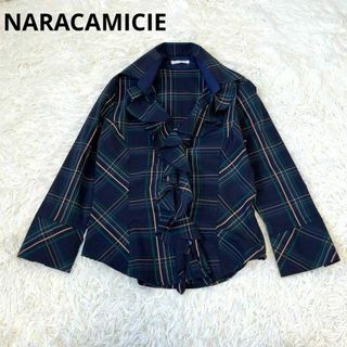 ナラカミーチェ(NARACAMICIE)のNARA ナラカミーチェ　チェック　フリル　シャツ　Ⅱ(シャツ/ブラウス(長袖/七分))