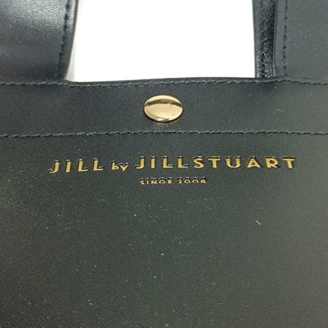 JILL by JILLSTUART(ジルバイジルスチュアート)のJILL by JILLSTUART(ジルバイジルスチュアート) トートバッグ美品  - 黒 フリル 合皮 レディースのバッグ(トートバッグ)の商品写真