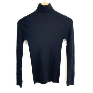 ブルーレーベルクレストブリッジ(BLUE LABEL CRESTBRIDGE)のBLUE LABEL CRESTBRIDGE(ブルーレーベルクレストブリッジ) 長袖セーター サイズ38 M レディース - 黒 タートルネック(ニット/セーター)