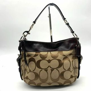 コーチ(COACH)のコーチ ワンショルダー バッグ　キャンバス レザー　12657(ハンドバッグ)