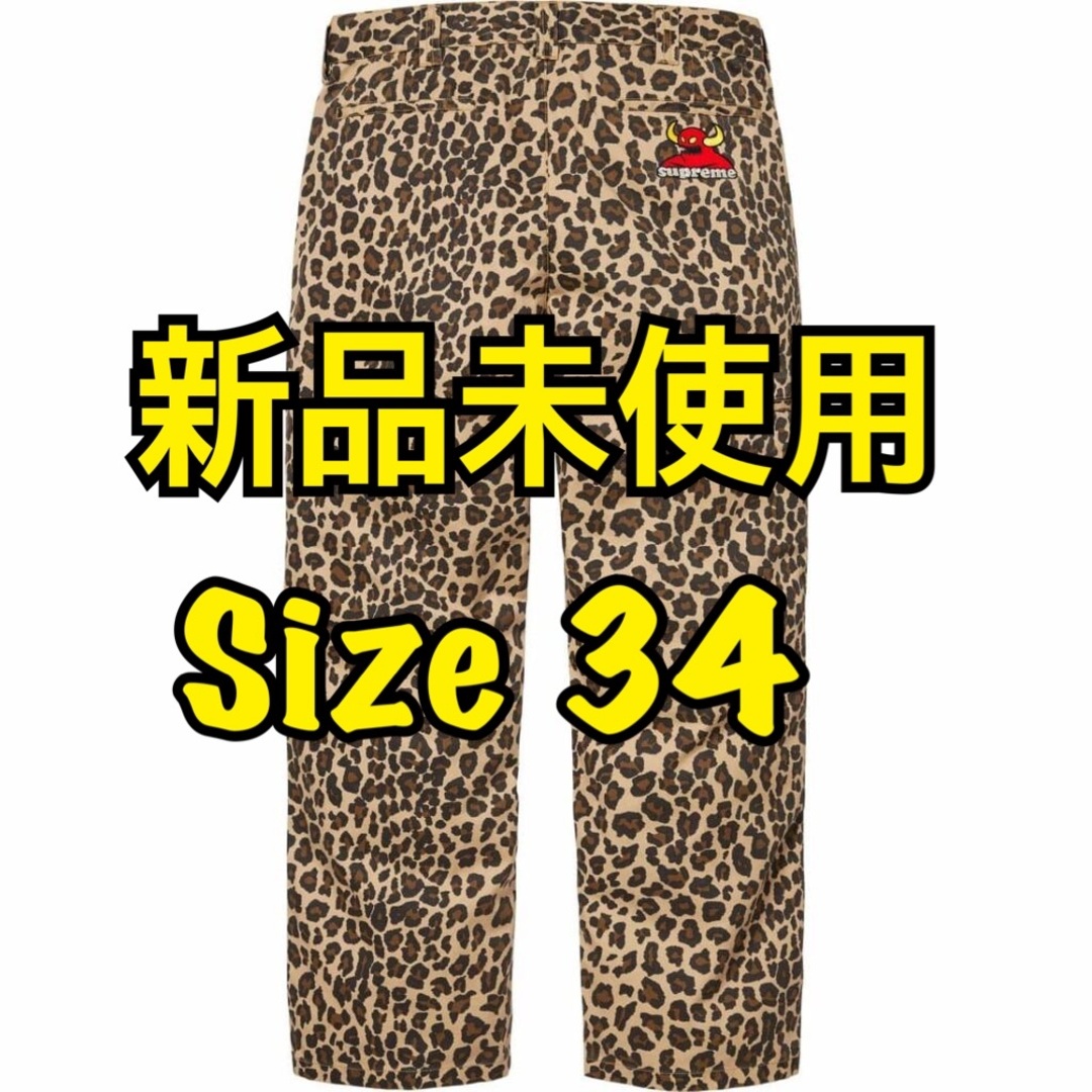 Supreme(シュプリーム)のSupreme Toy Machine Work Pant Leopard 34 メンズのジャケット/アウター(Gジャン/デニムジャケット)の商品写真