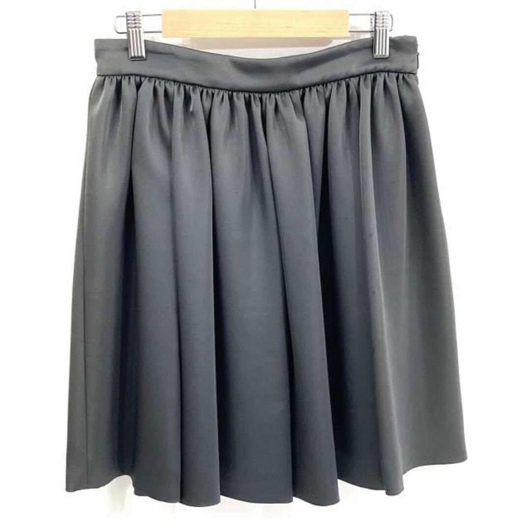 miumiu(ミュウミュウ) スカート サイズ40 M レディース美品 - ダークグレー ひざ丈