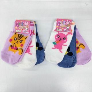 新品　子供用　女児　動物柄ソックス　靴下6足セット　16〜20センチ(靴下/タイツ)