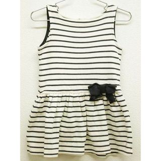 プチバトー(PETIT BATEAU)の◇プチバトー/PETIT BATEAU◇95cm ジャンパースカート 白×濃紺【中古】子供服 キッズ kids 女の子 秋冬 409032 onepi(スカート)