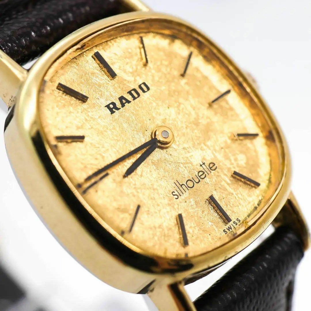 RADO(ラドー)の《希少》RADO  silhouette 腕時計 ゴールド 手巻き ヴィンテージ レディースのファッション小物(腕時計)の商品写真