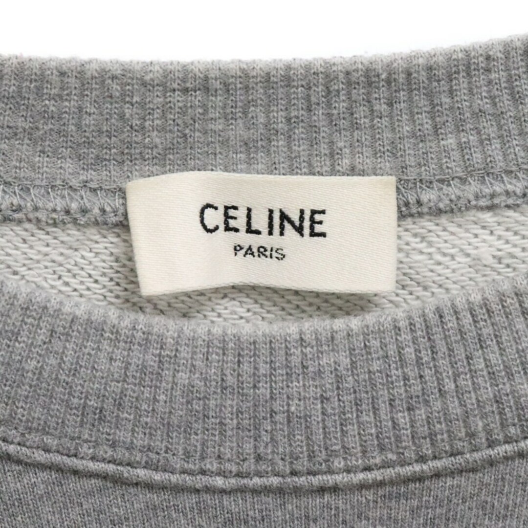 celine(セリーヌ)のCELINE セリーヌ loose sweatshirt studs 2Y340052H ルーズスウェット レイヤードクルーネックトレーナー カモ切替 スタッズロゴ グレー メンズのトップス(スウェット)の商品写真