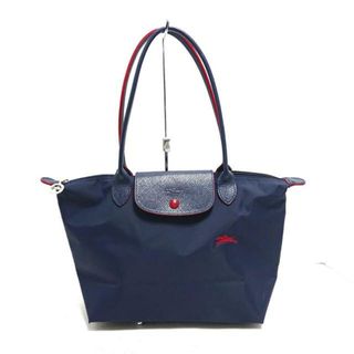 ロンシャン(LONGCHAMP)のLONGCHAMP(ロンシャン) ショルダーバッグ ル・プリアージュクラブ ダークネイビー×レッド 折りたたみ ナイロン×レザー(ショルダーバッグ)